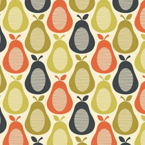 Scribble Pear Multi Curtains